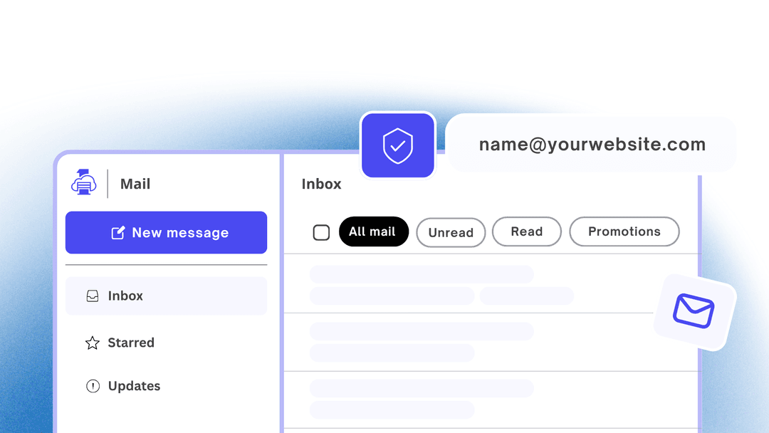 Business email client interface