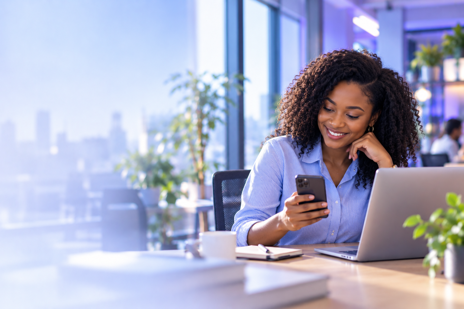 Founder using her private AI assistant