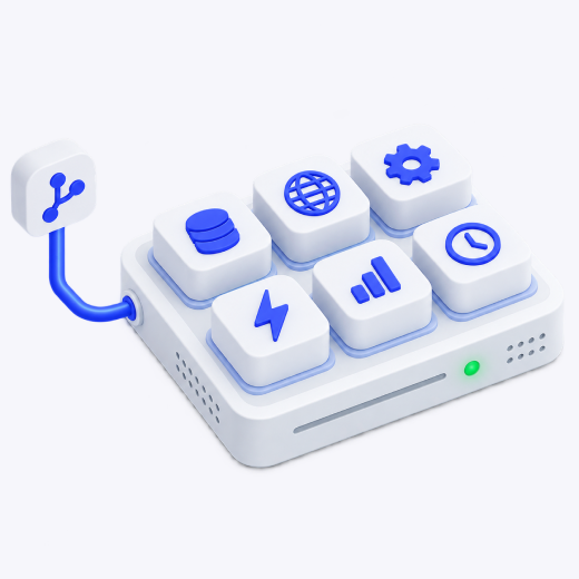 Isometric illustration of a server running several app containers