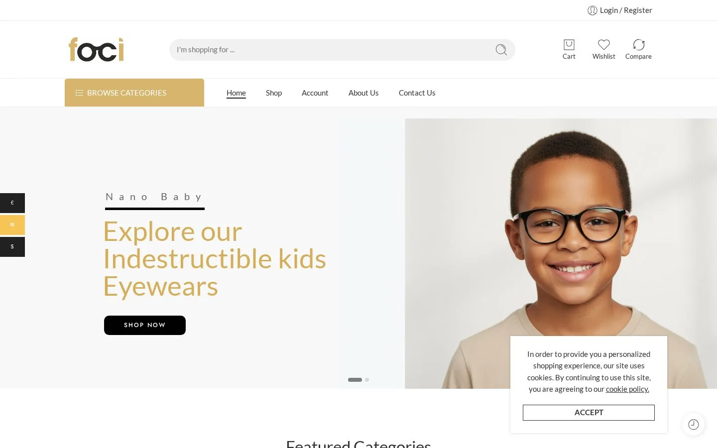Website made on OneNet Servers — FOCI