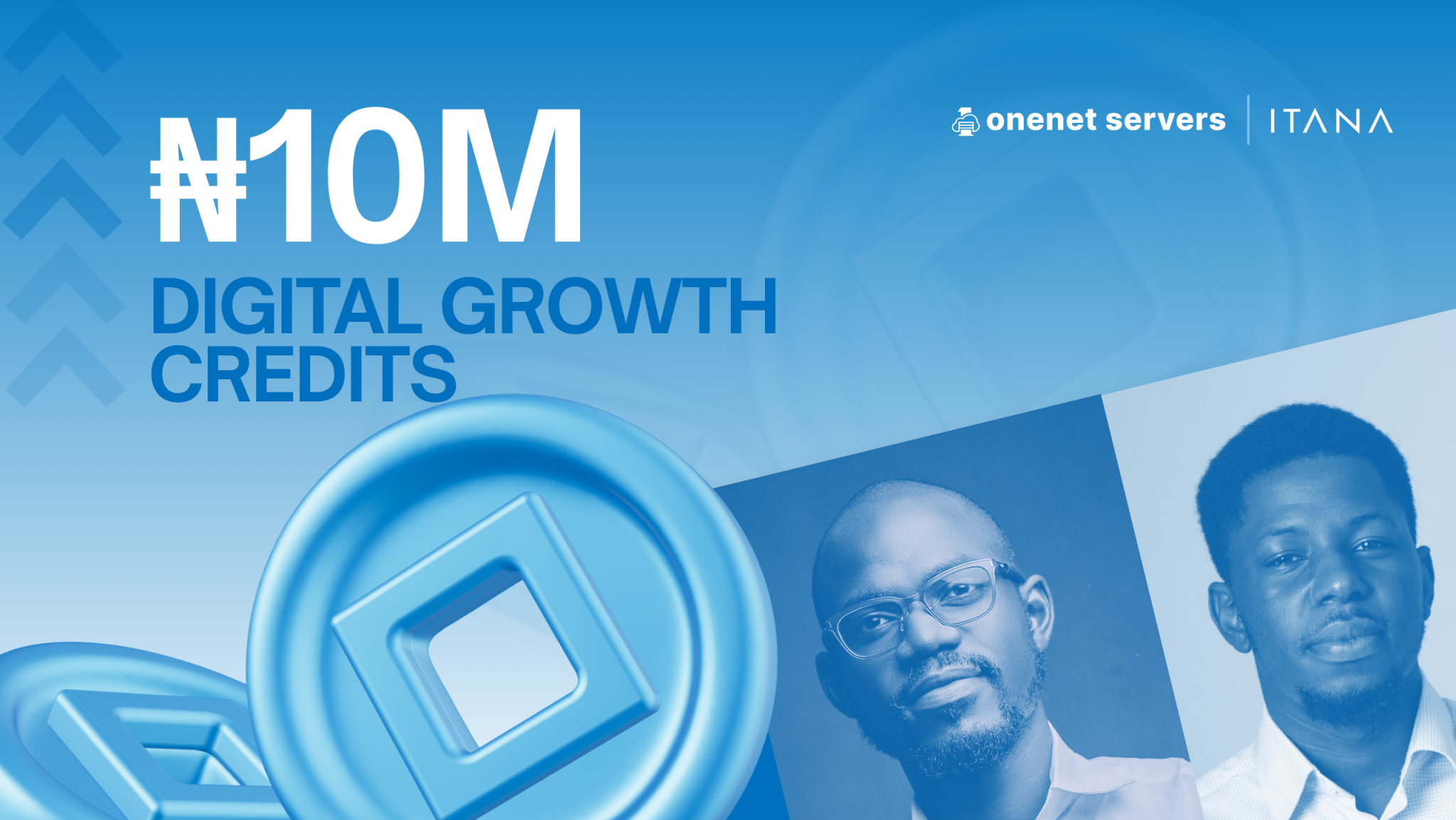 Itana and OneNet Servers partnership campaign visual