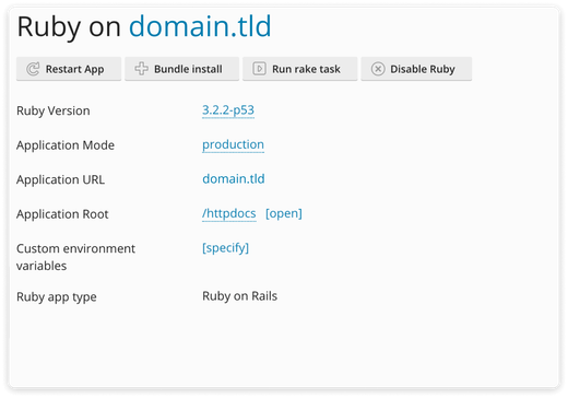 Plesk Ruby Toolkit interface capture